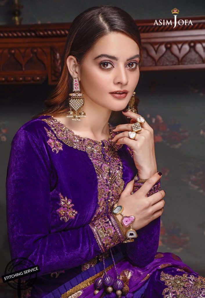 Latest Shoot Of Minal Khan For Asim Jofa Velvet Collection