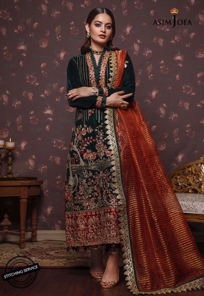 Latest Shoot Of Minal Khan For Asim Jofa Velvet Collection