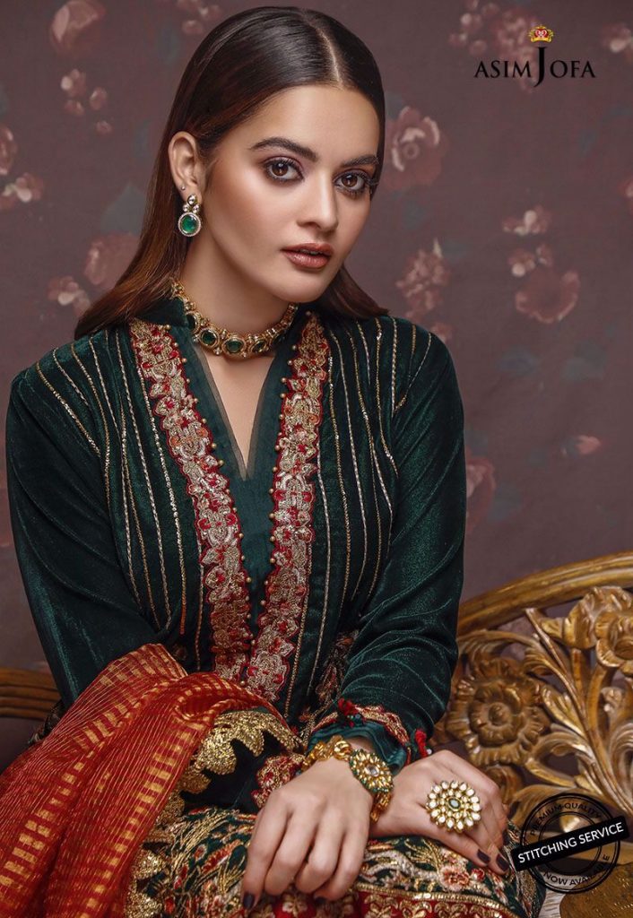 Latest Shoot Of Minal Khan For Asim Jofa Velvet Collection