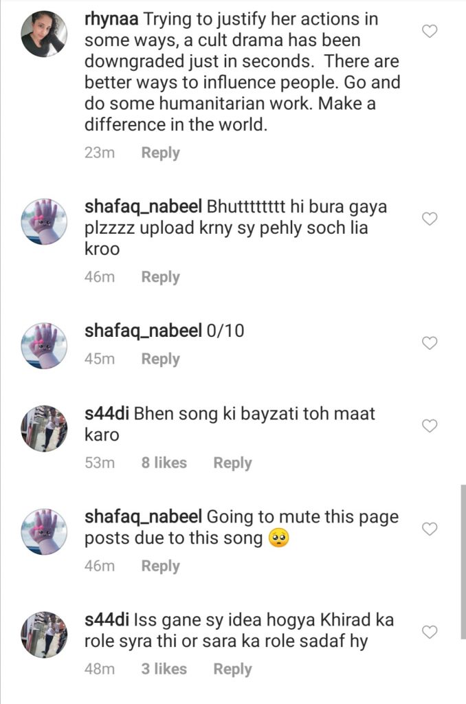 Sadaf Kanwal Sang Hamsafar OST And Public Can't Handle It