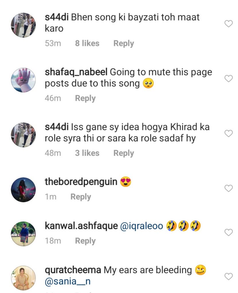 Sadaf Kanwal Sang Hamsafar OST And Public Can't Handle It