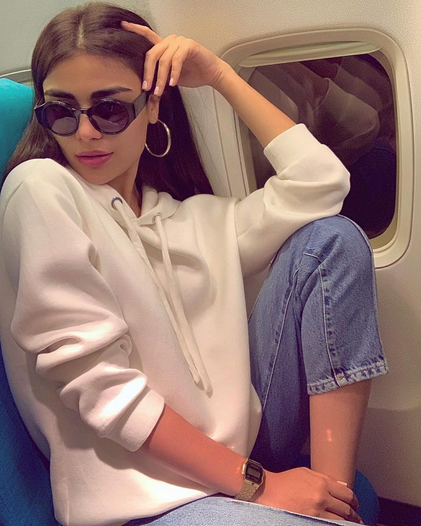 Unique Photos Of Sadaf Kanwal Wearing Sunglasses In Low Light
