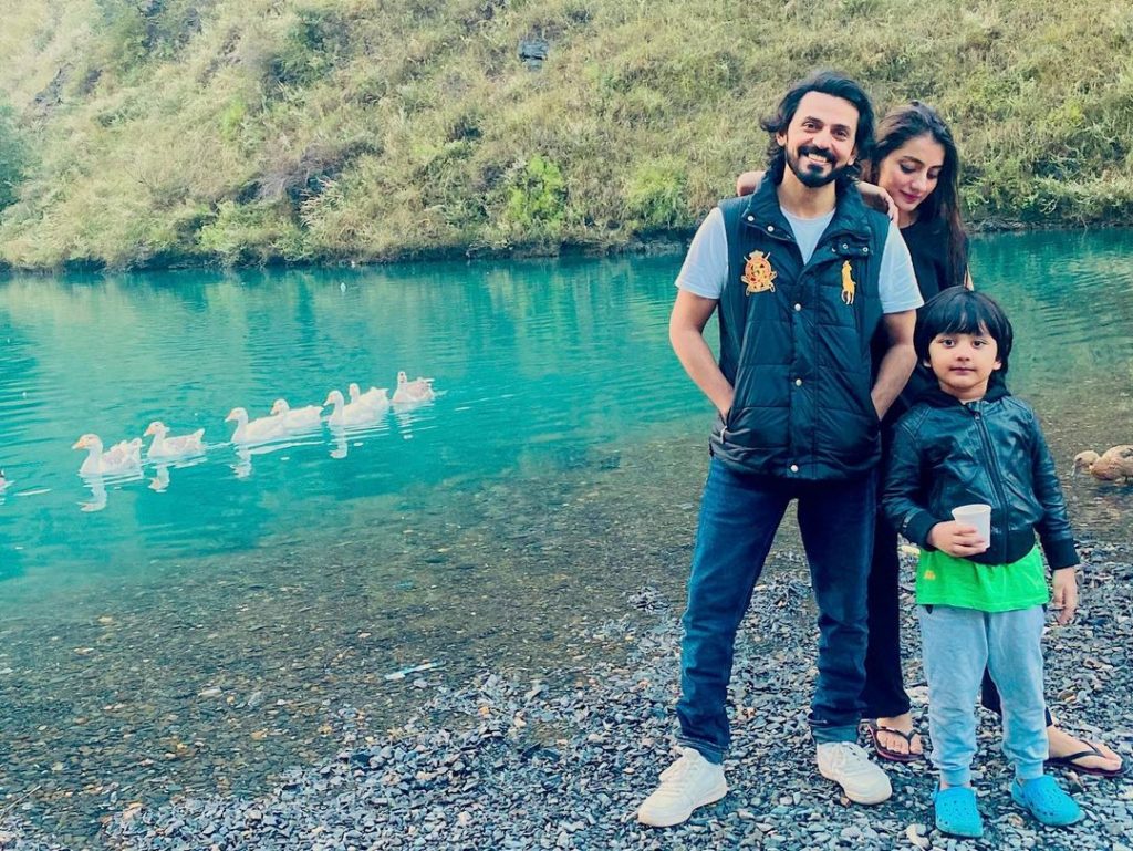 Uroosa Qureshi and Bilal Qureshi with their Son