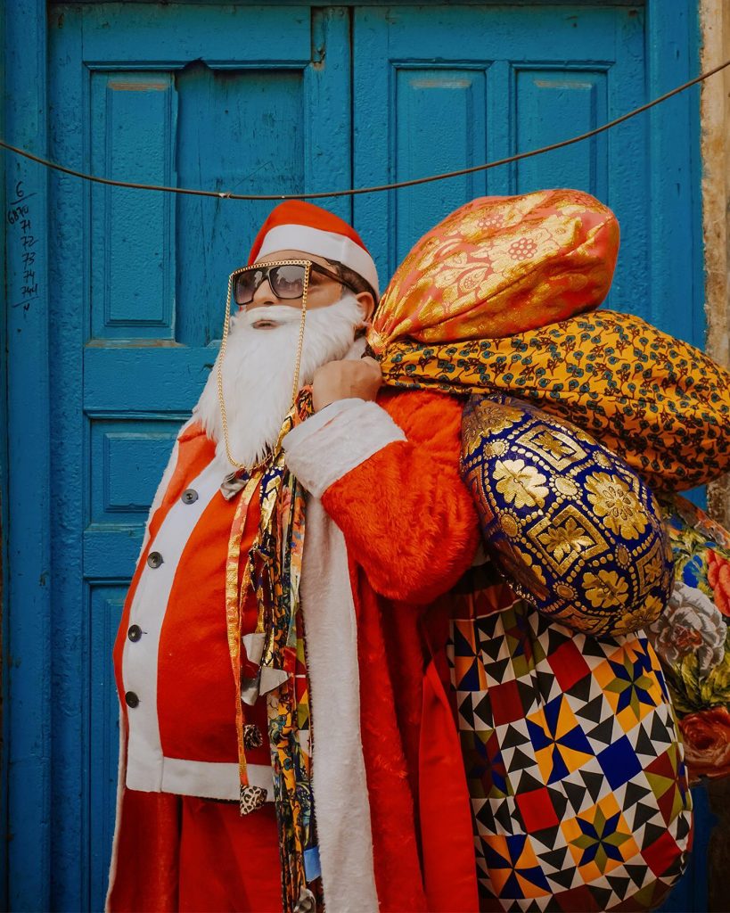 Ali Xeeshan Dressed As Santa Claus For Christmas