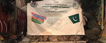 Pakistan sent aid to the Azerbaijan's territories freed from Armenia