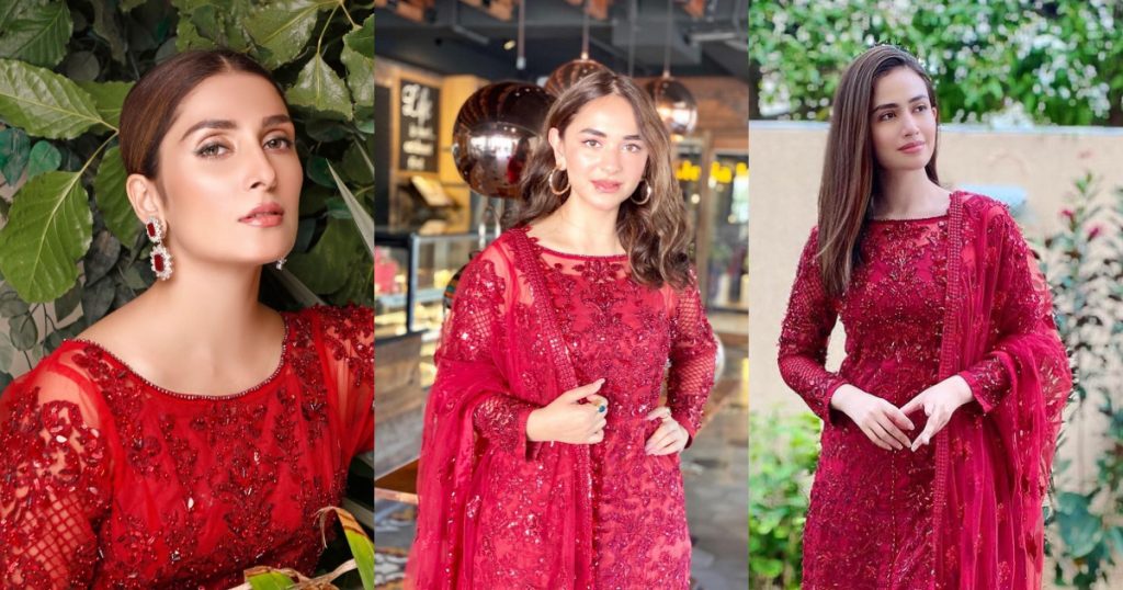 Pakistani Actresses Spotted In The Same Outfit