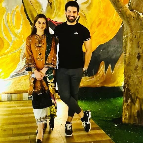Aiman Khan and Muneeb Butt at The Forest Restaurant