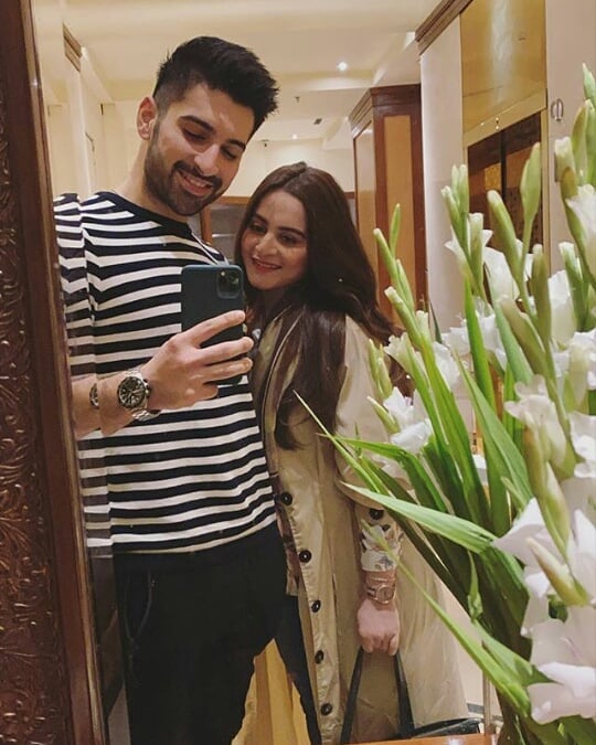 Aiman Khan and Muneeb Butt at The Forest Restaurant