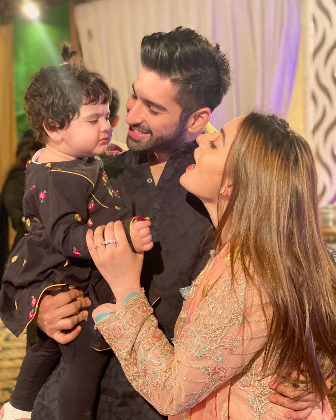 Aiman Khan with her Family at Recent Family Wedding