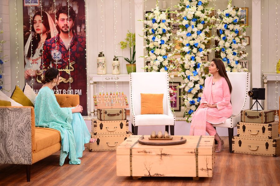 Actor Ali Abbas and Ramsha Khan Pictures from Nida Yasir Morning Show