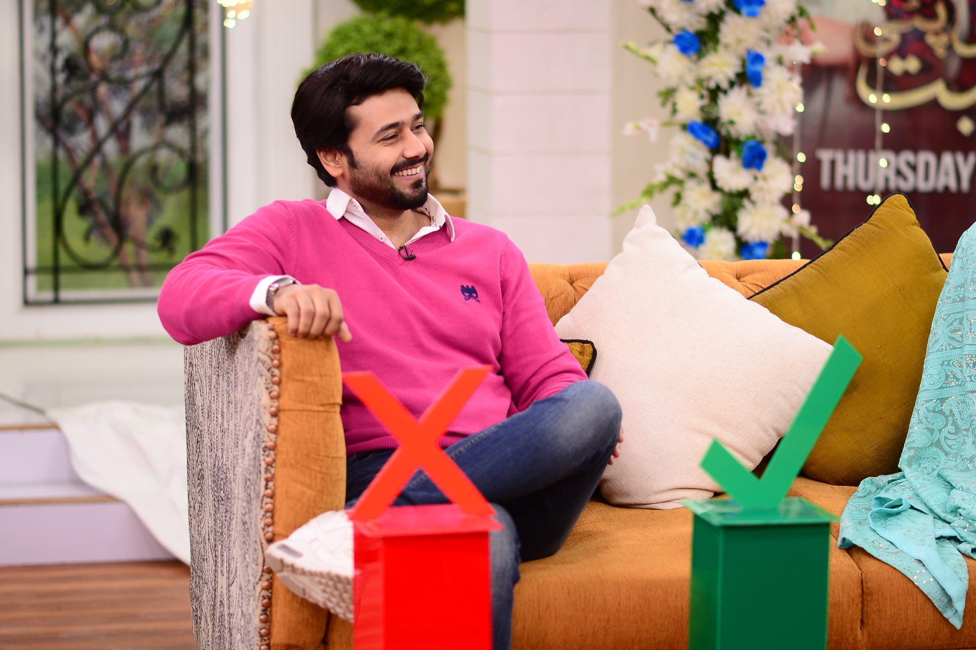 Actor Ali Abbas and Ramsha Khan Pictures from Nida Yasir Morning Show