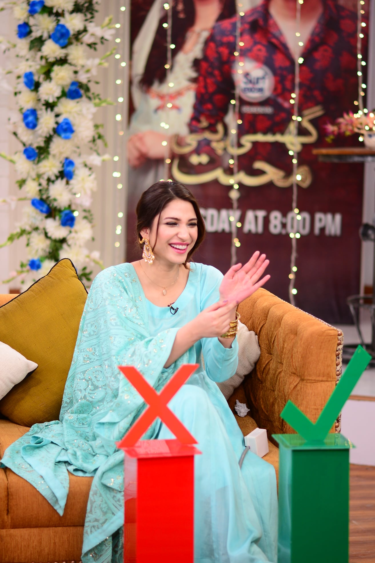 Actor Ali Abbas and Ramsha Khan Pictures from Nida Yasir Morning Show