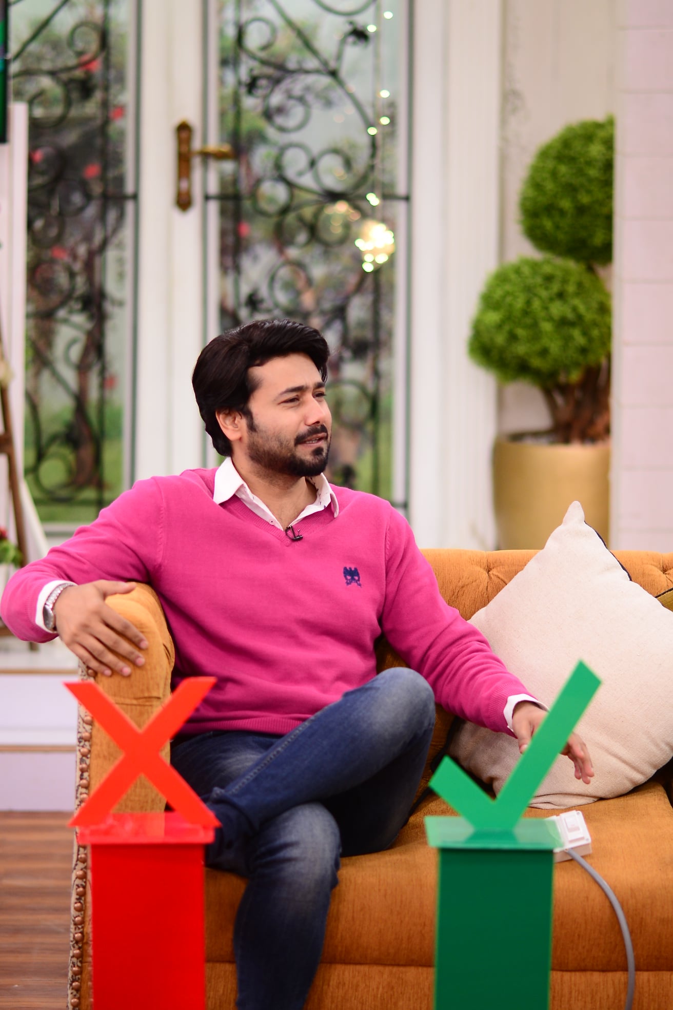 Actor Ali Abbas and Ramsha Khan Pictures from Nida Yasir Morning Show