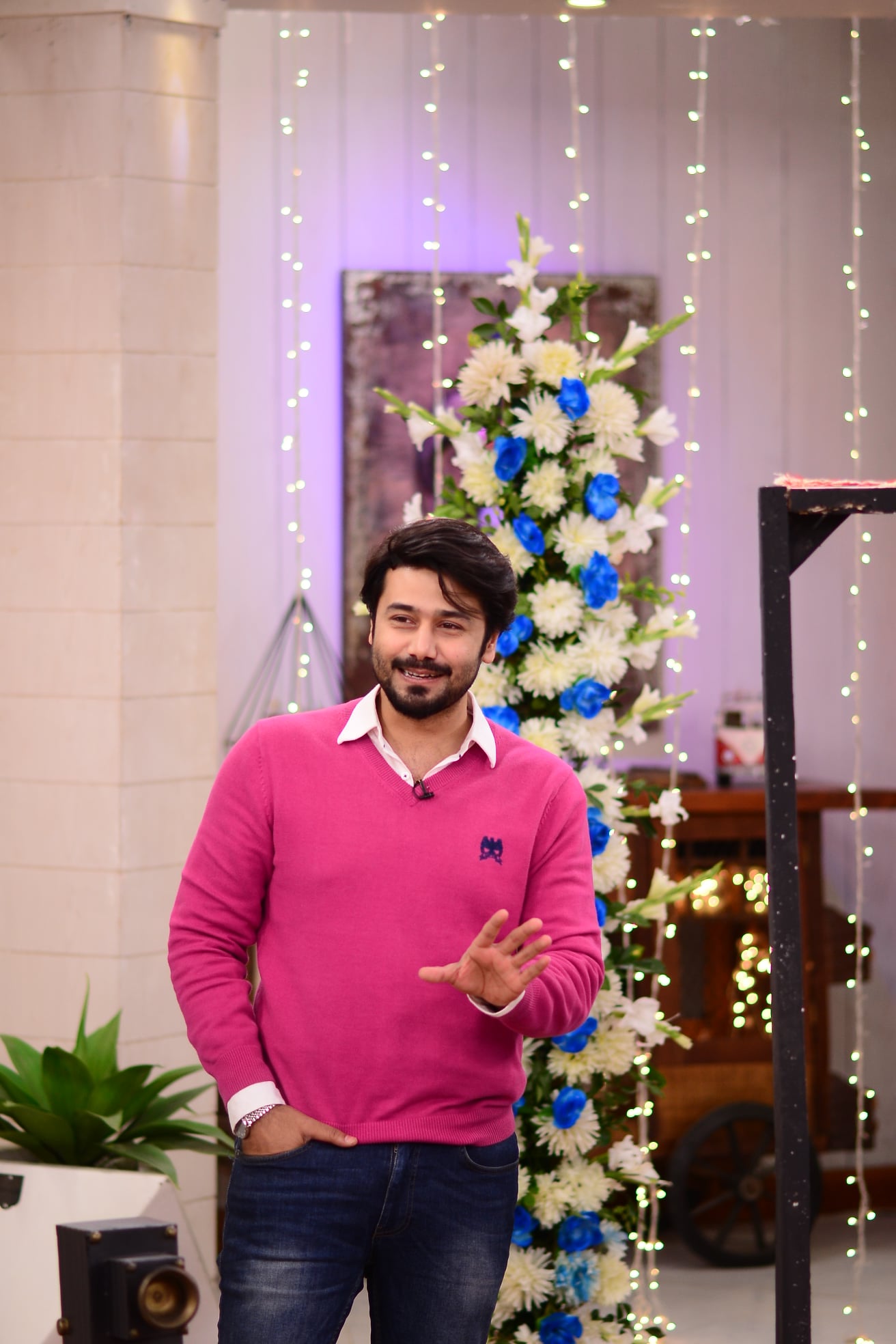 Actor Ali Abbas and Ramsha Khan Pictures from Nida Yasir Morning Show