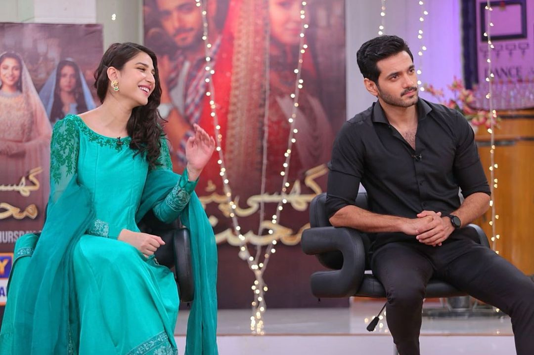 Actor Ali Abbas and Ramsha Khan Pictures from Nida Yasir Morning Show