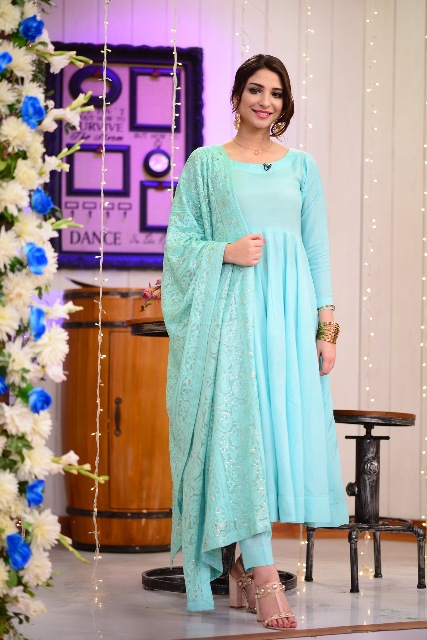 Actor Ali Abbas and Ramsha Khan Pictures from Nida Yasir Morning Show