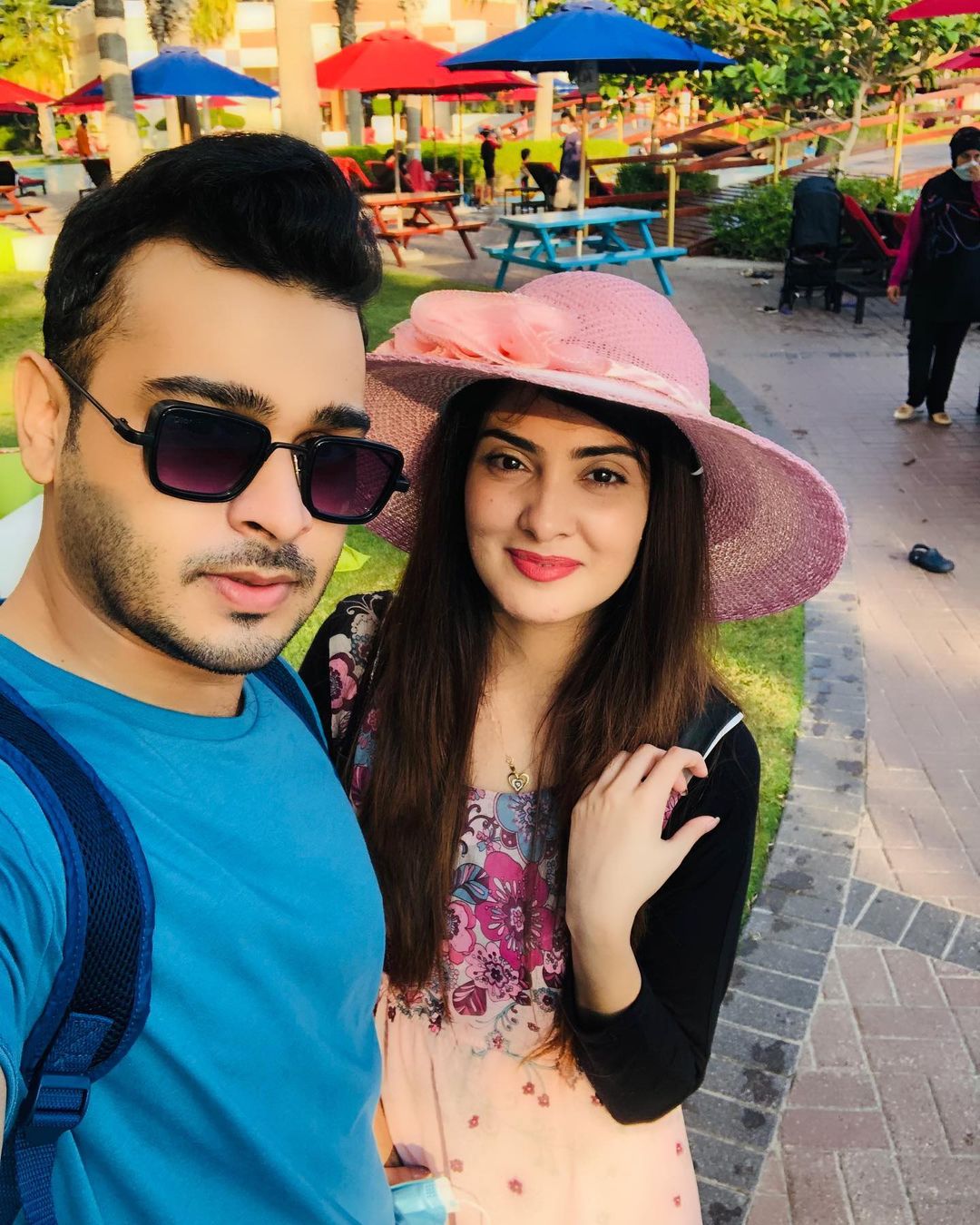 Alizeh Tahir with her Husband in Abu Dhabi - Beautiful Pictures
