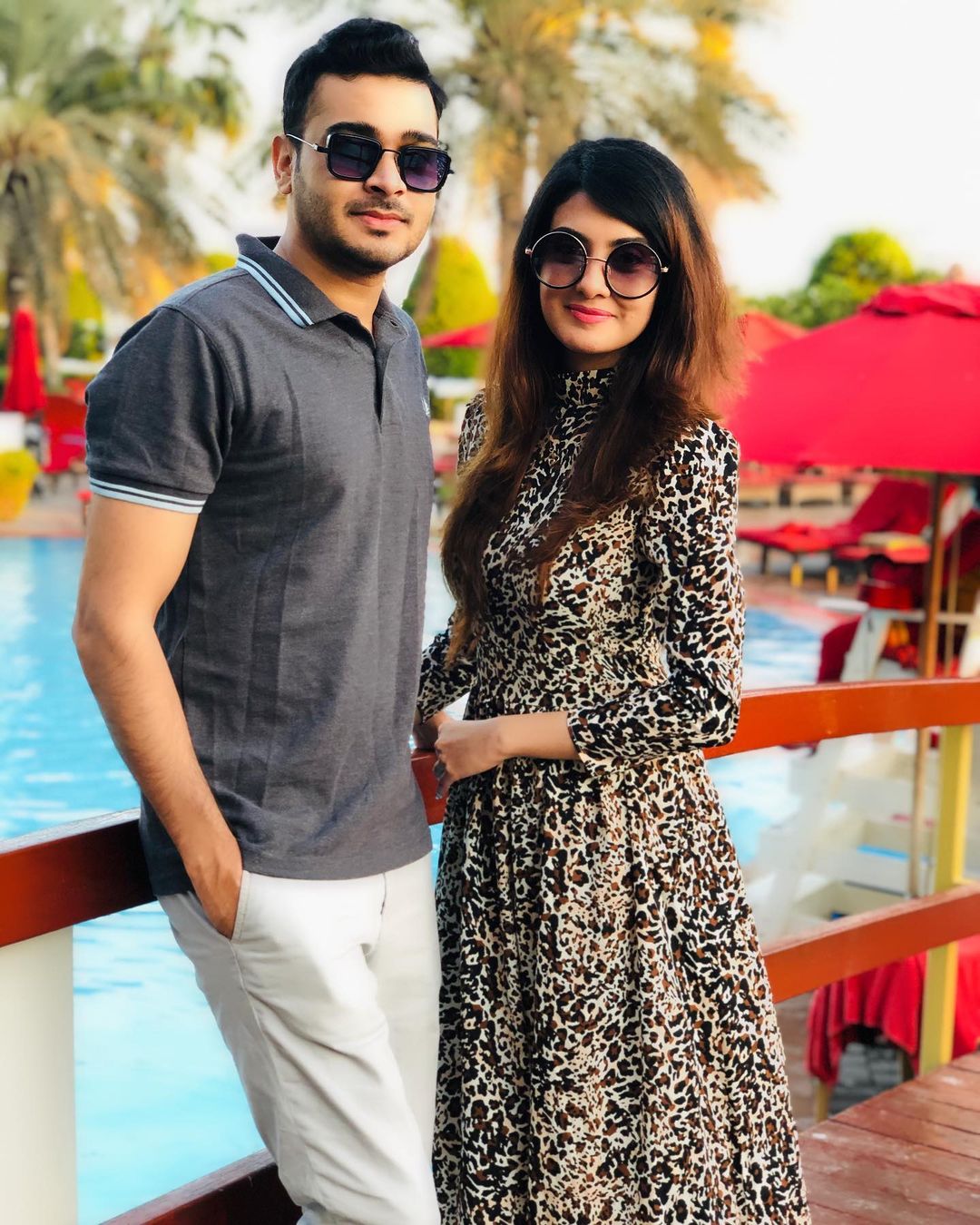 Alizeh Tahir with her Husband in Abu Dhabi - Beautiful Pictures