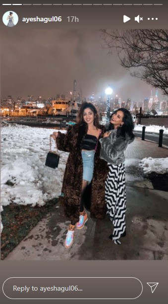 Ayesha Gul And Sonya Hussyn Vacationing In New York