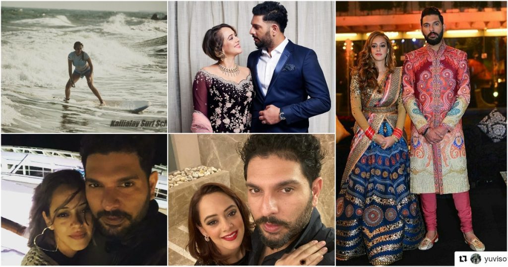 Yuvraj Singh Wife | 10 Romantic Pictures