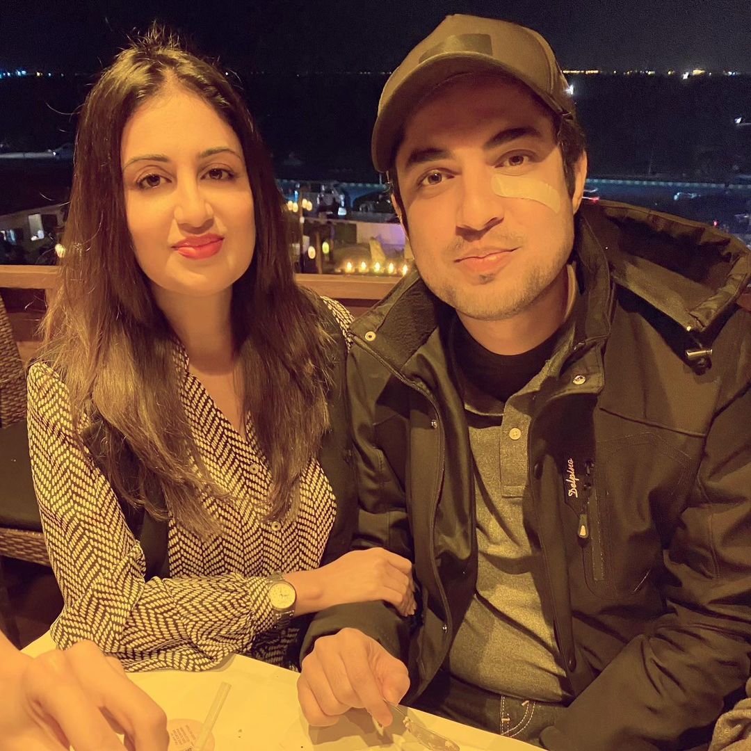 Iqrar ul Hassan Wife Farah Yousaf Birthday Pictures