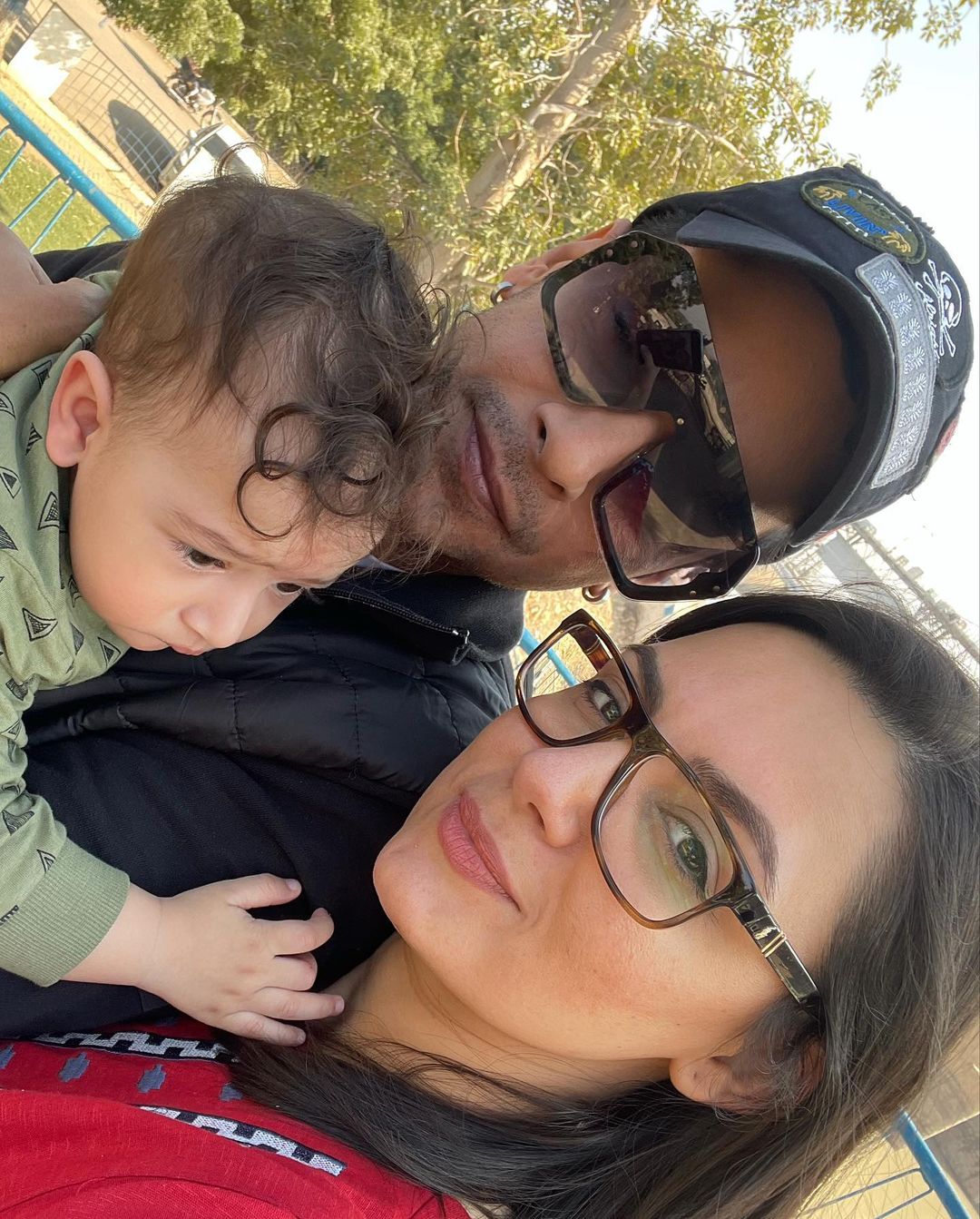 Faysal Qureshi with Wife Sana Faysal and Kids - Latest Pictures