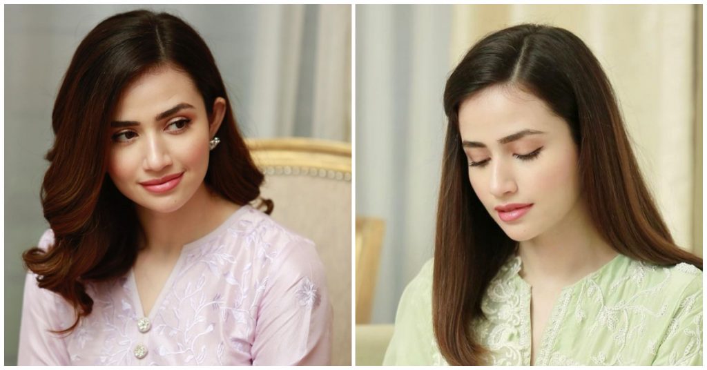 Latest Photos of Sana Javed in Simple Shalwar Kameez