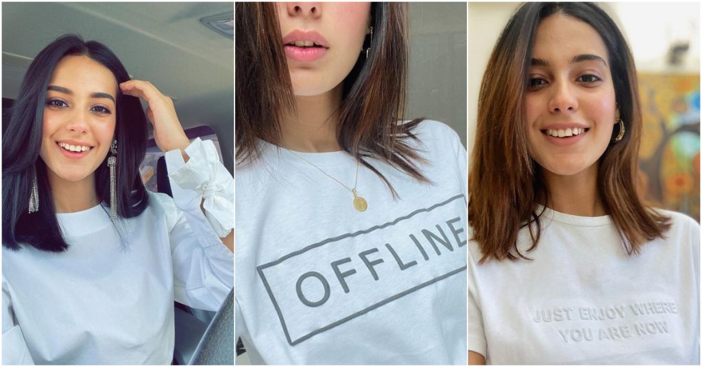 Dazzling Iqra Aziz Hussain in Rare White Collection