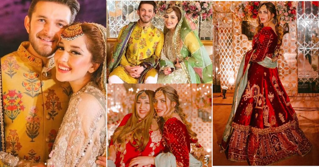 Exclusive Pictures From Mehndi Event Of Naimal Khawar's Sister