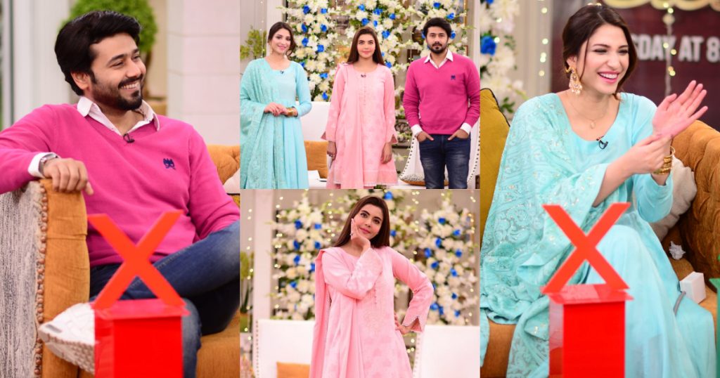 Actor Ali Abbas and Ramsha Khan Pictures from Nida Yasir Morning Show