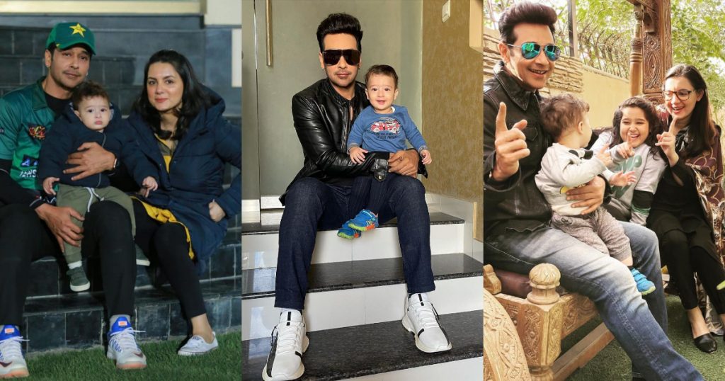 Faysal Qureshi with Wife Sana Faysal and Kids - Latest Pictures