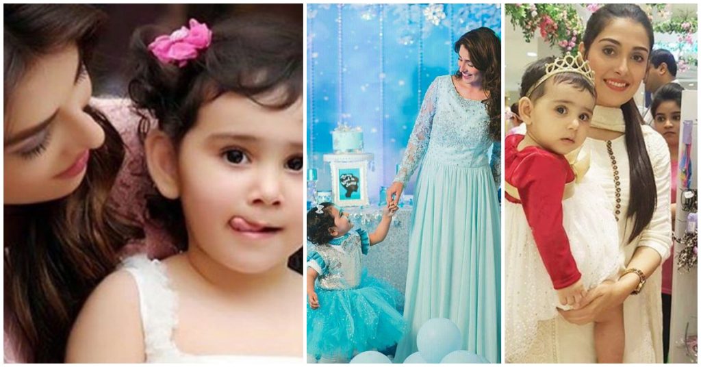 Unique Photo Collection of Ayeza Khan with Daughter