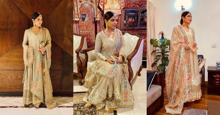 Hadiqa Kiani Looks Ravishing In Faiza Saqlain’s Ensemble