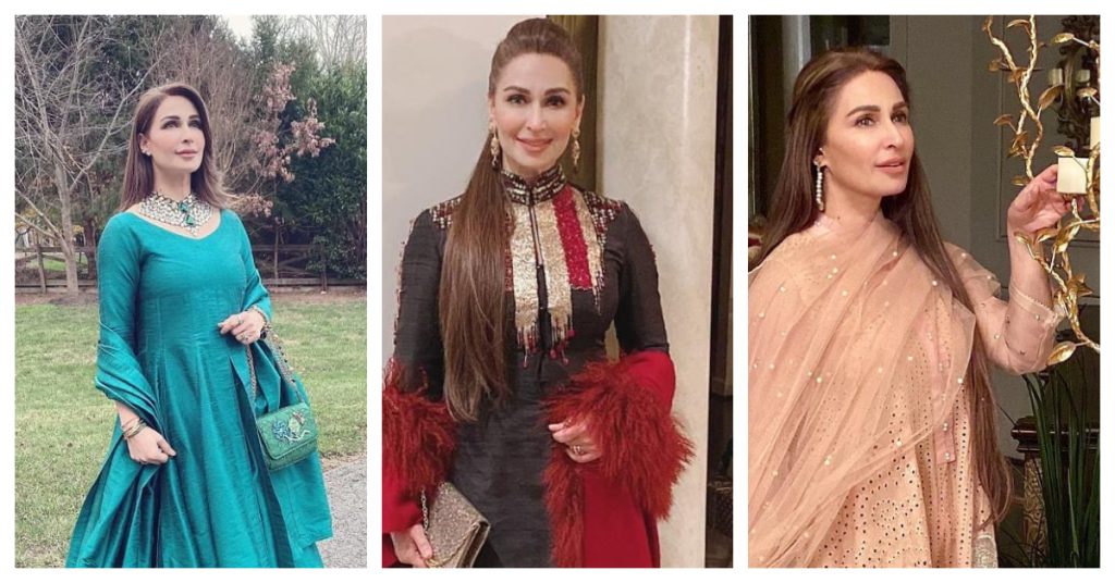 Latest Trendy Eastern Dresses of Reema Khan