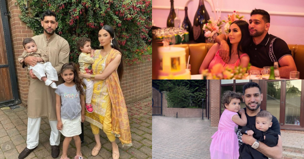 Beautiful Family Pictures Of Boxer Amir Khan