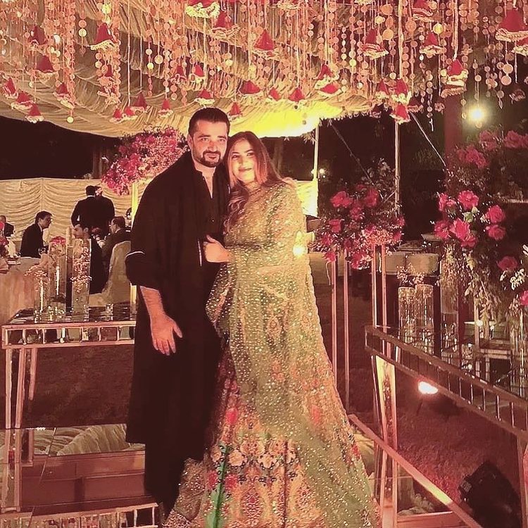 Hamza Ali Abbasi and Naimal Khawar Pictures from Wedding