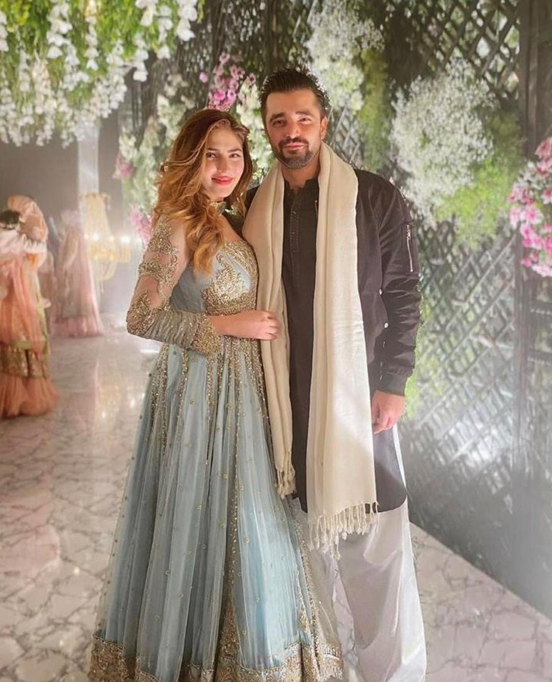 Hamza Ali Abbasi and Naimal Khawar Beautiful Clicks from Recent Wedding