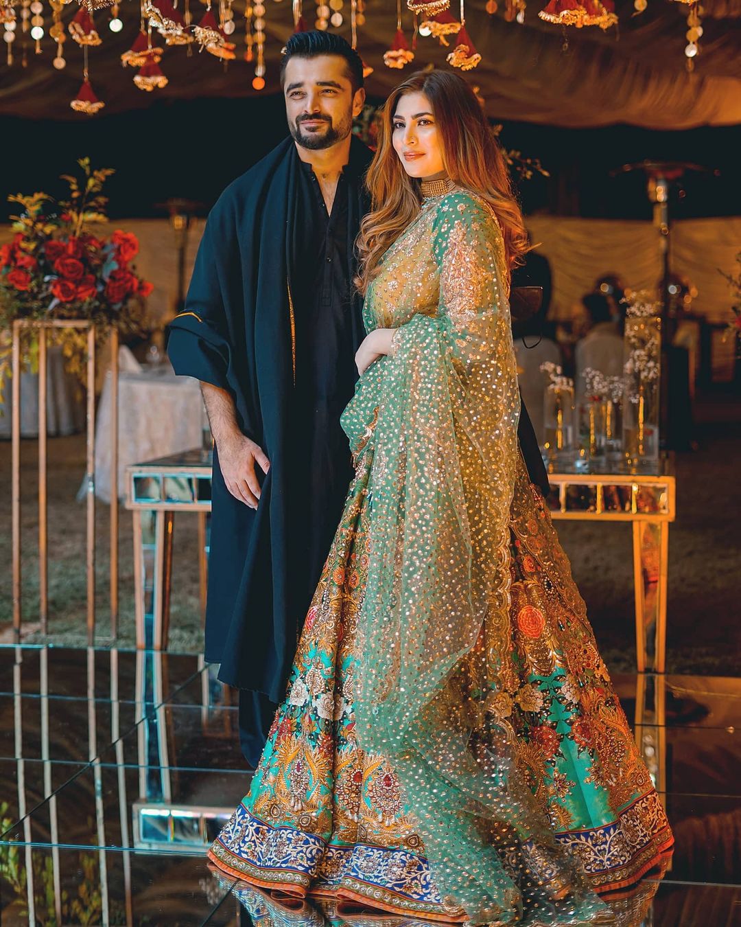 Hamza Ali Abbasi and Naimal Khawar Beautiful Clicks from Recent Wedding ...