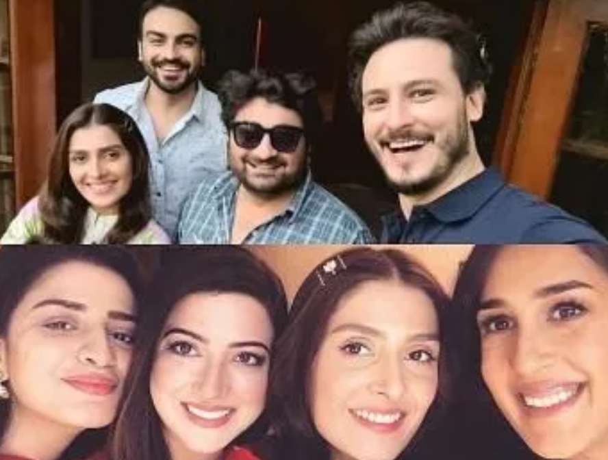 Fun BTS Photos of Drama Serial Chupkey Chupkey shared by Osman Khalid Butt