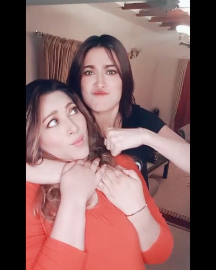 Mehwish Hayat's Fun TikTok Video With Sister