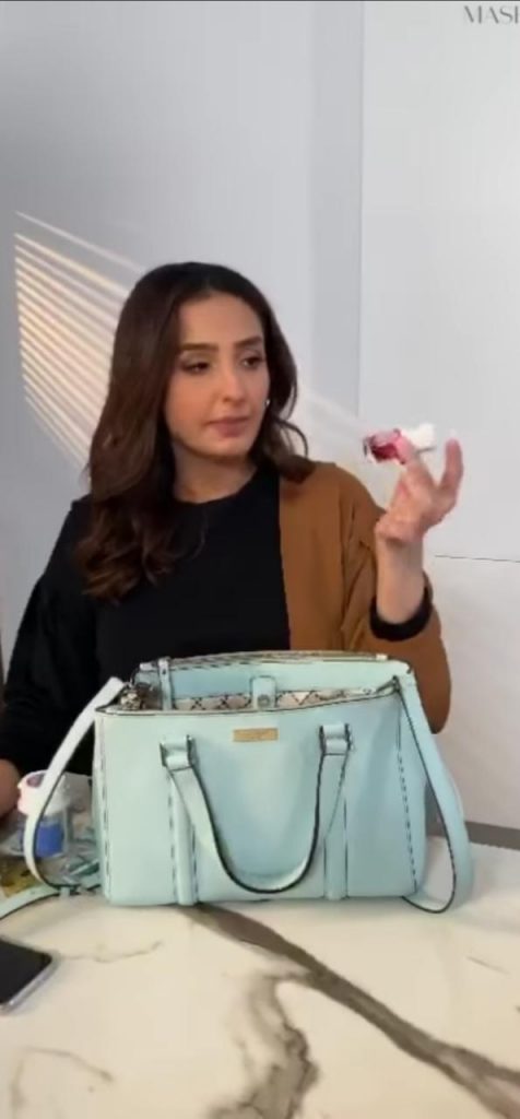 Momal Sheikh Shows What's Inside Her Bag