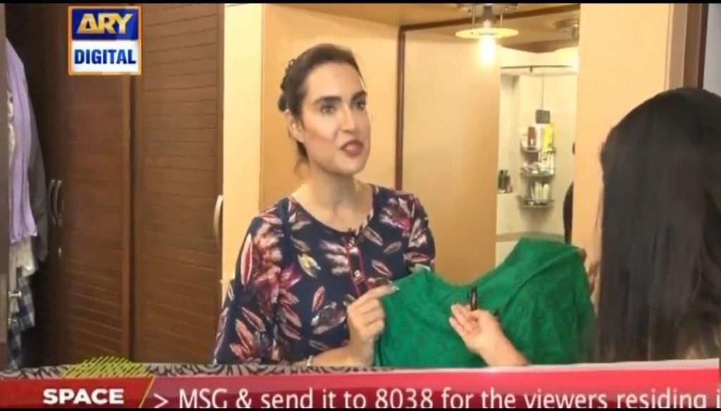 Nadia Hussain Shows Her Clothes Collection