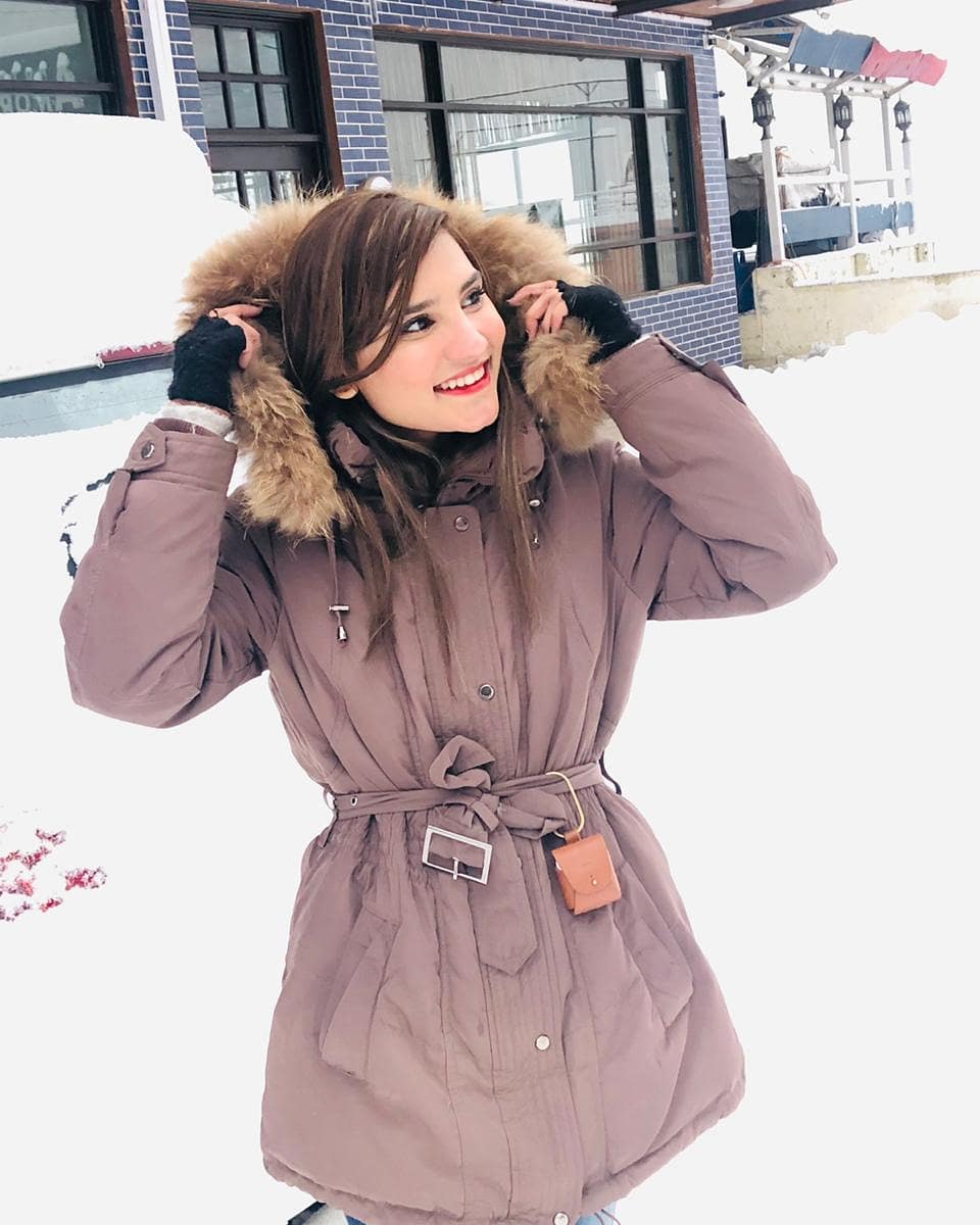 Viral Girl Nimra Ali Enjoying Winter Vacations in Muree