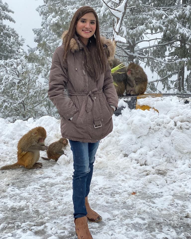 Viral Girl Nimra Ali Enjoying Winter Vacations in Muree