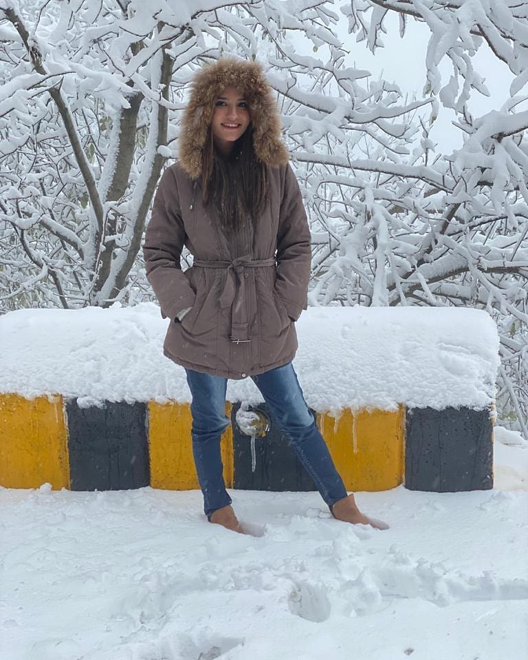 Viral Girl Nimra Ali Enjoying Winter Vacations in Muree