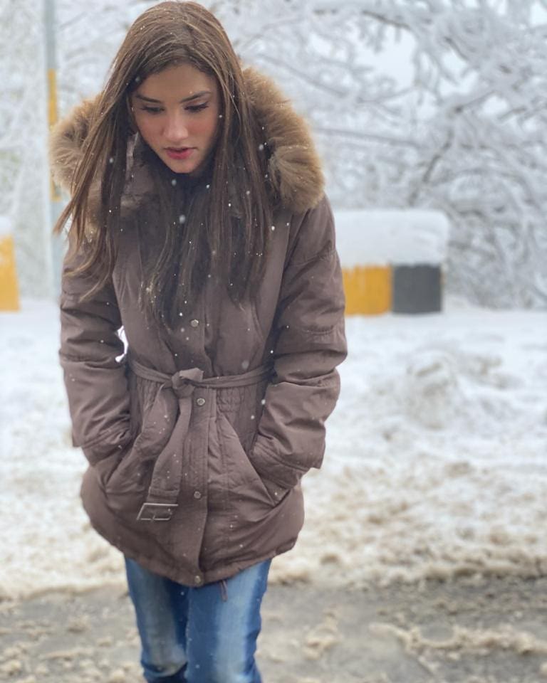 Viral Girl Nimra Ali Enjoying Winter Vacations in Muree