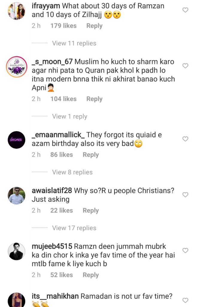 Public Bashed Zara Noor And Asad Siddiqui On Christmas Pictures