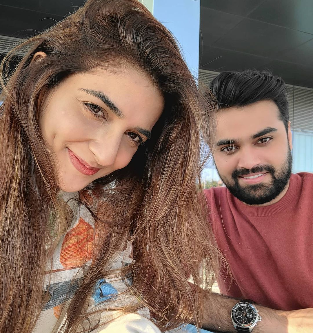 Rubab Hashim with her Husband Shoaib - New Pictures