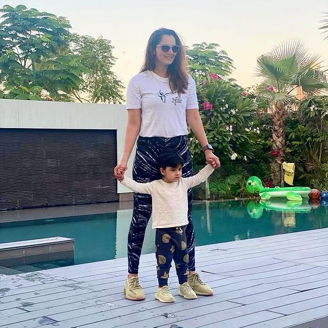 Sania Mirza Starts Teaching Lessons To Son At Young Age