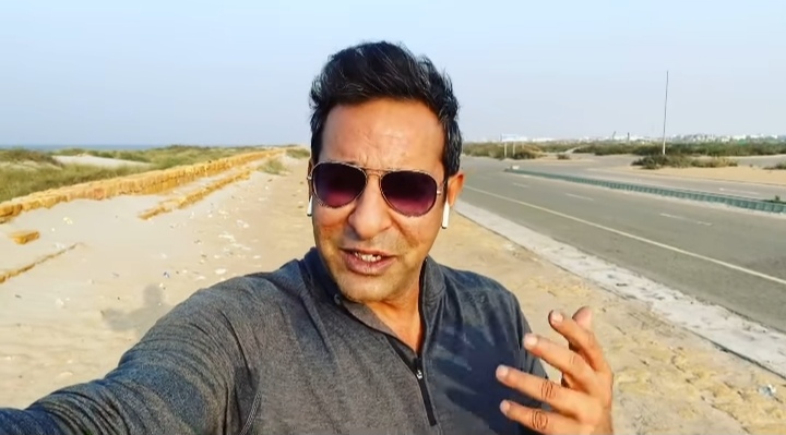 Wasim Akram praised CBC for cleaning beach